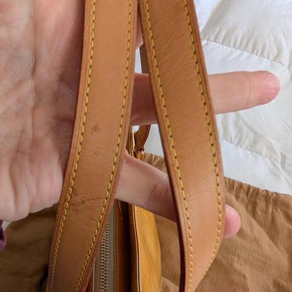 Authentic Louis Vuitton Houston Embossed Monogram Vernis Leather Tote Bag - Picture 13 of 14